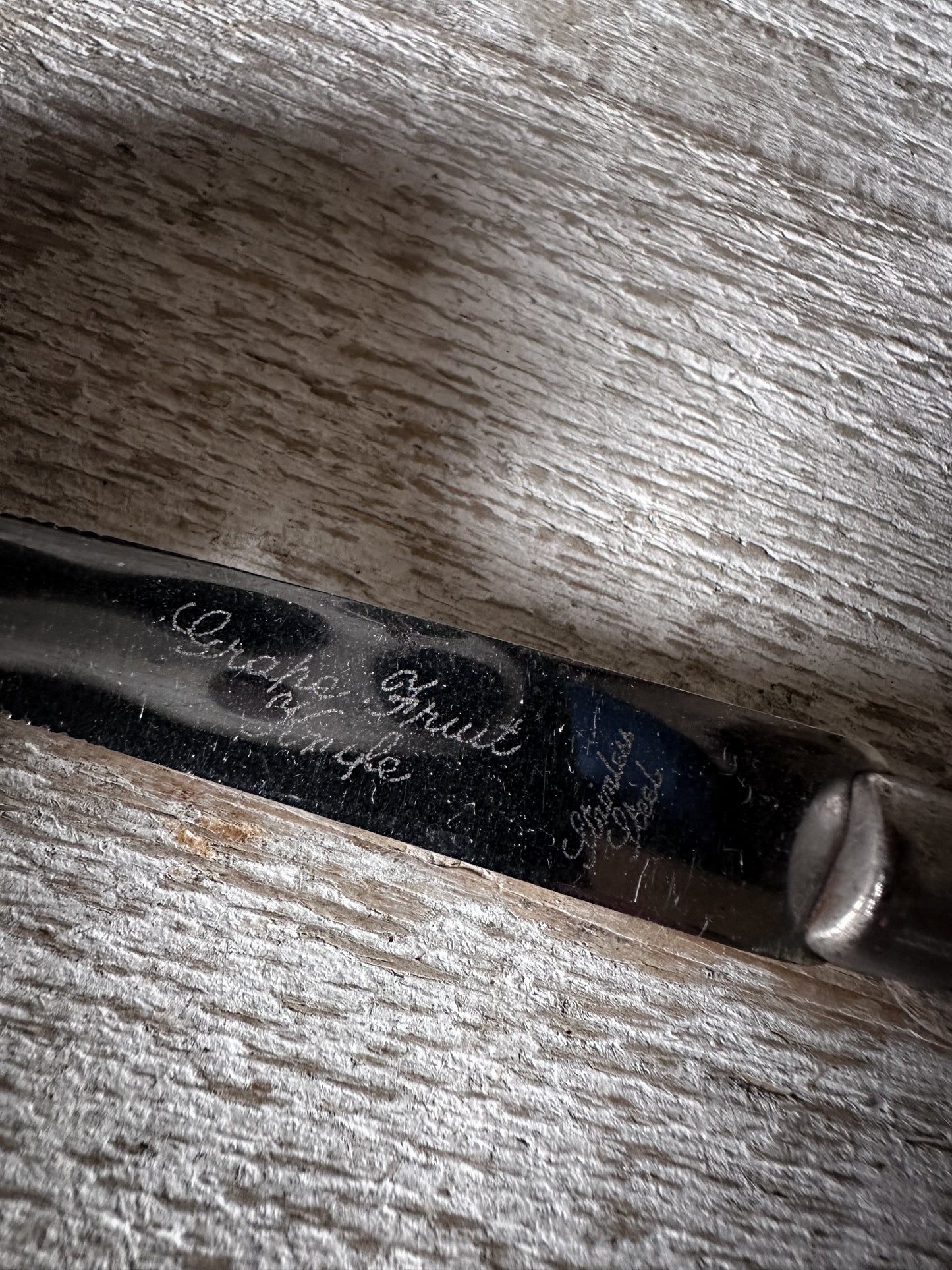 Vintage Treen Grapefruit Knife – wooden Hand-Carved Shanklin Isle of Wight Souvenir