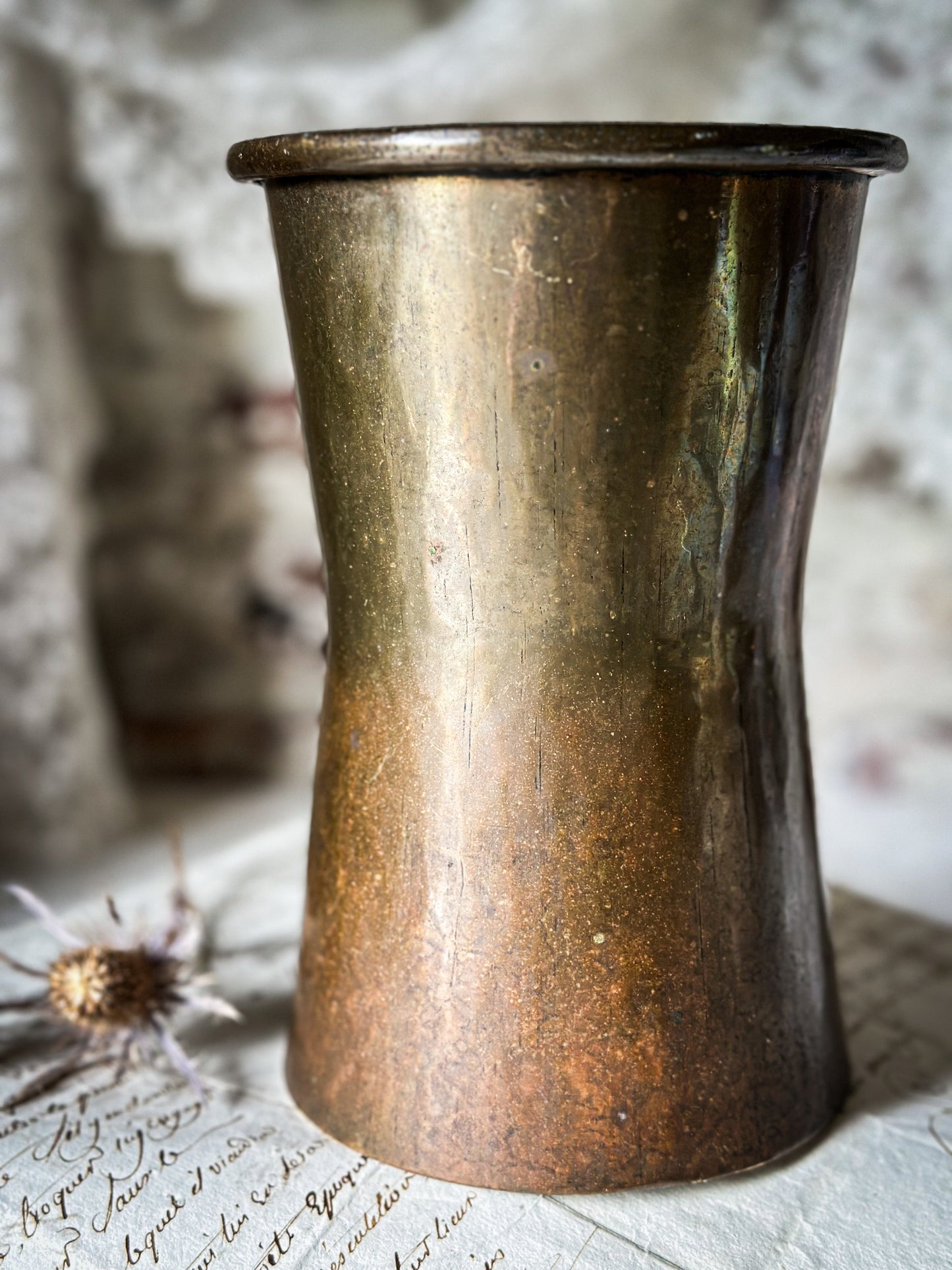 A beautiful Arts and Crafts Brass vase