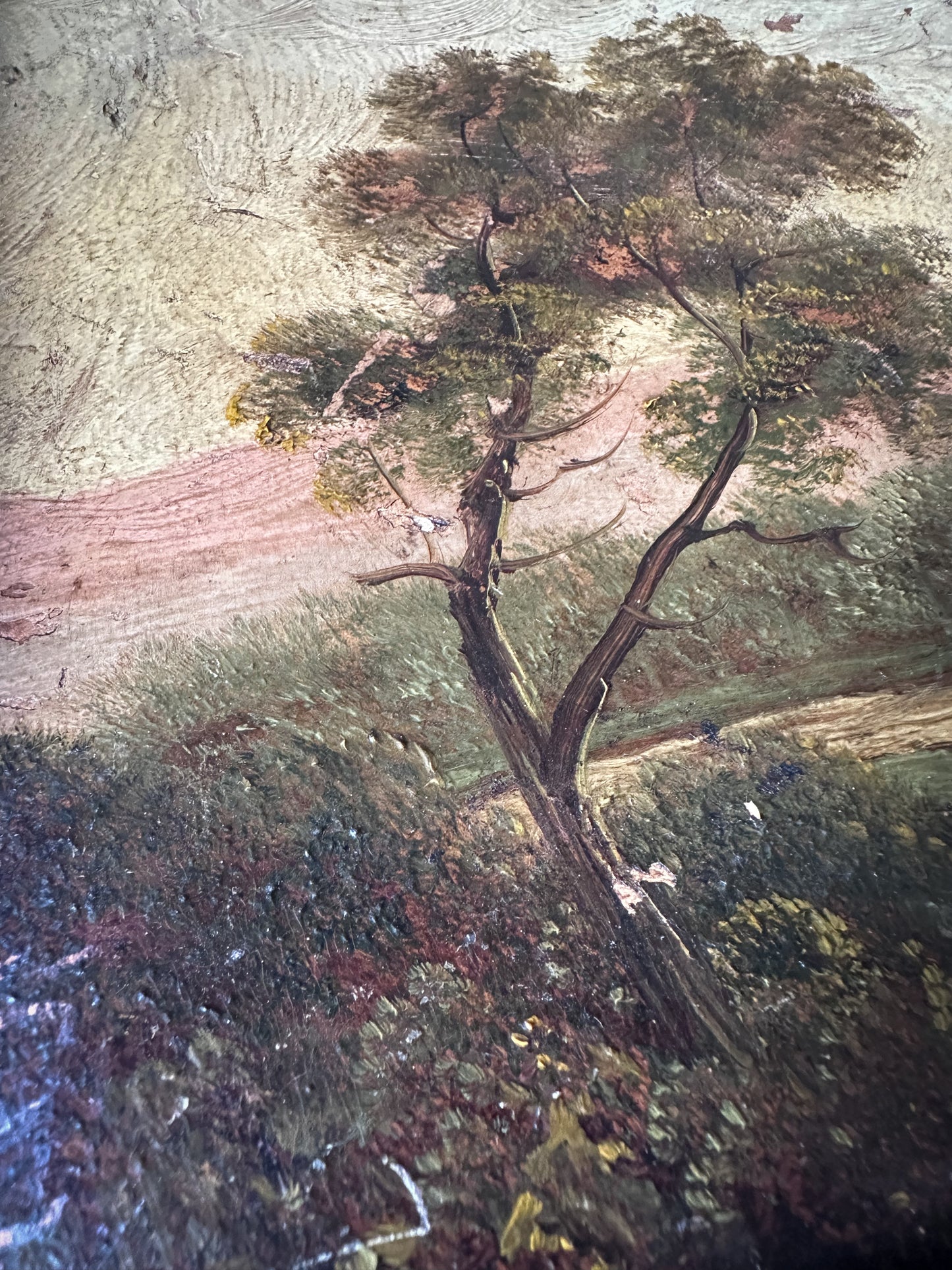 Antique Victorian Oil Painting on Board in Original Frame | Signed Landscape Artwork | c.1880–1900