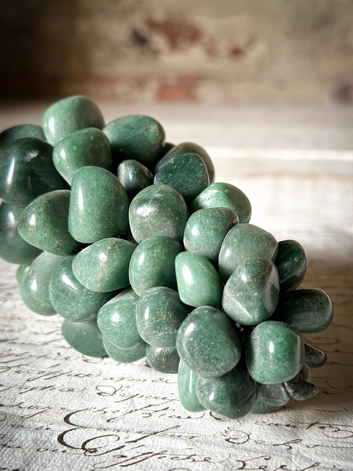 Vintage Jade Bunch of Grapes