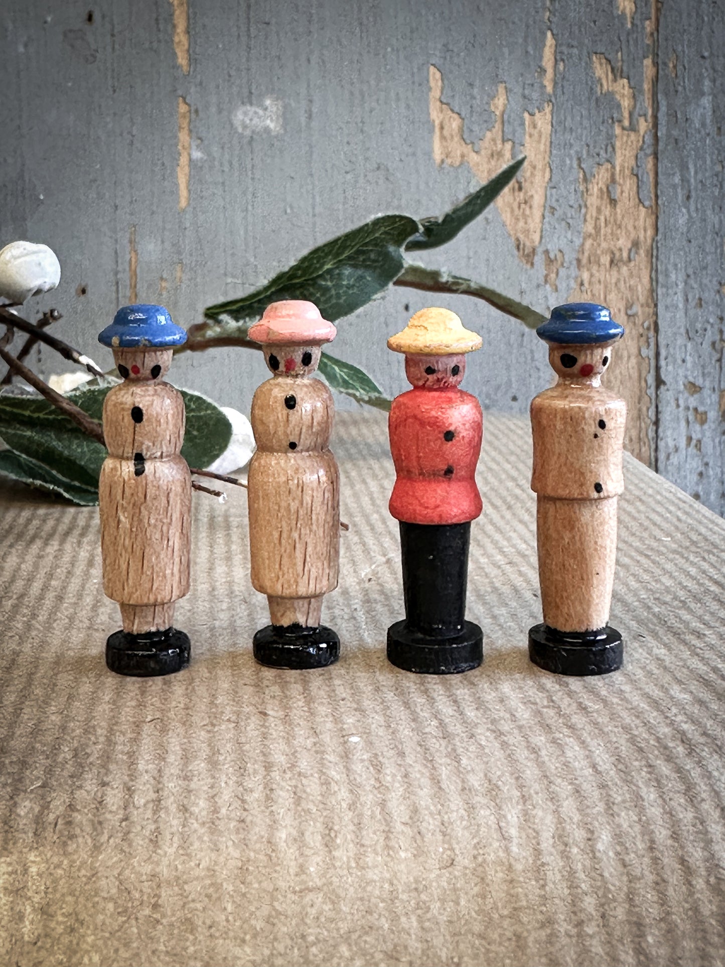 A Vintage German Erzgebirge Lady & Gentleman For A Christmas Putz Village