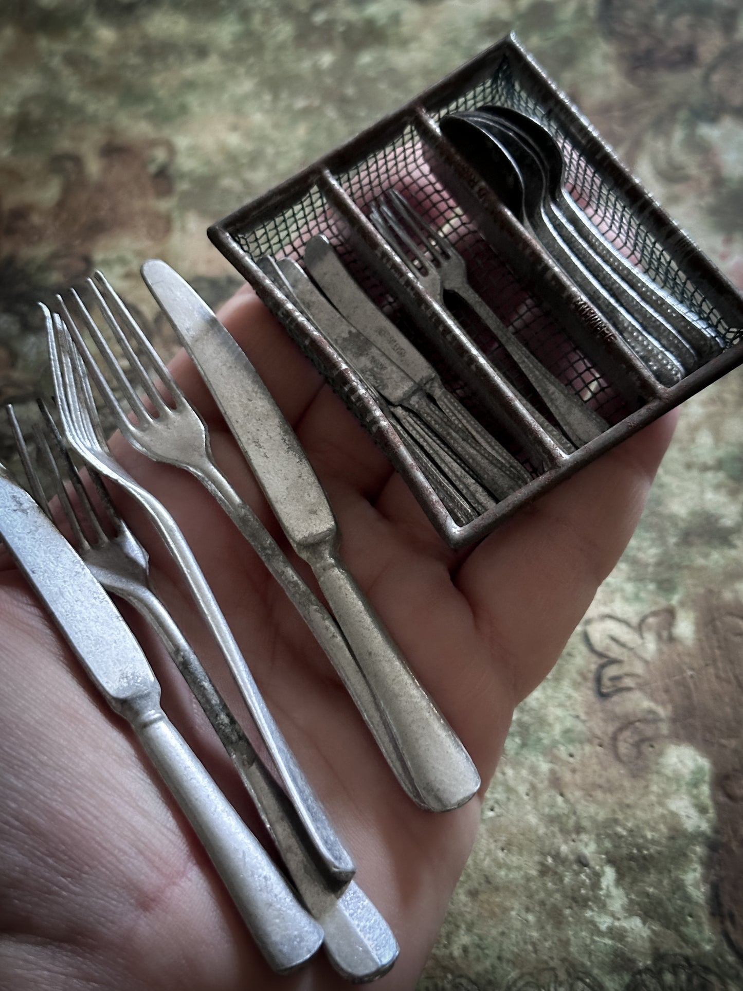 Antique German Dolls House Cutlery Set c.1900