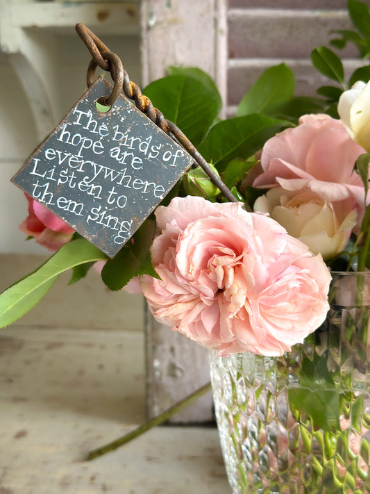 A Hand Painted French Plant Marker