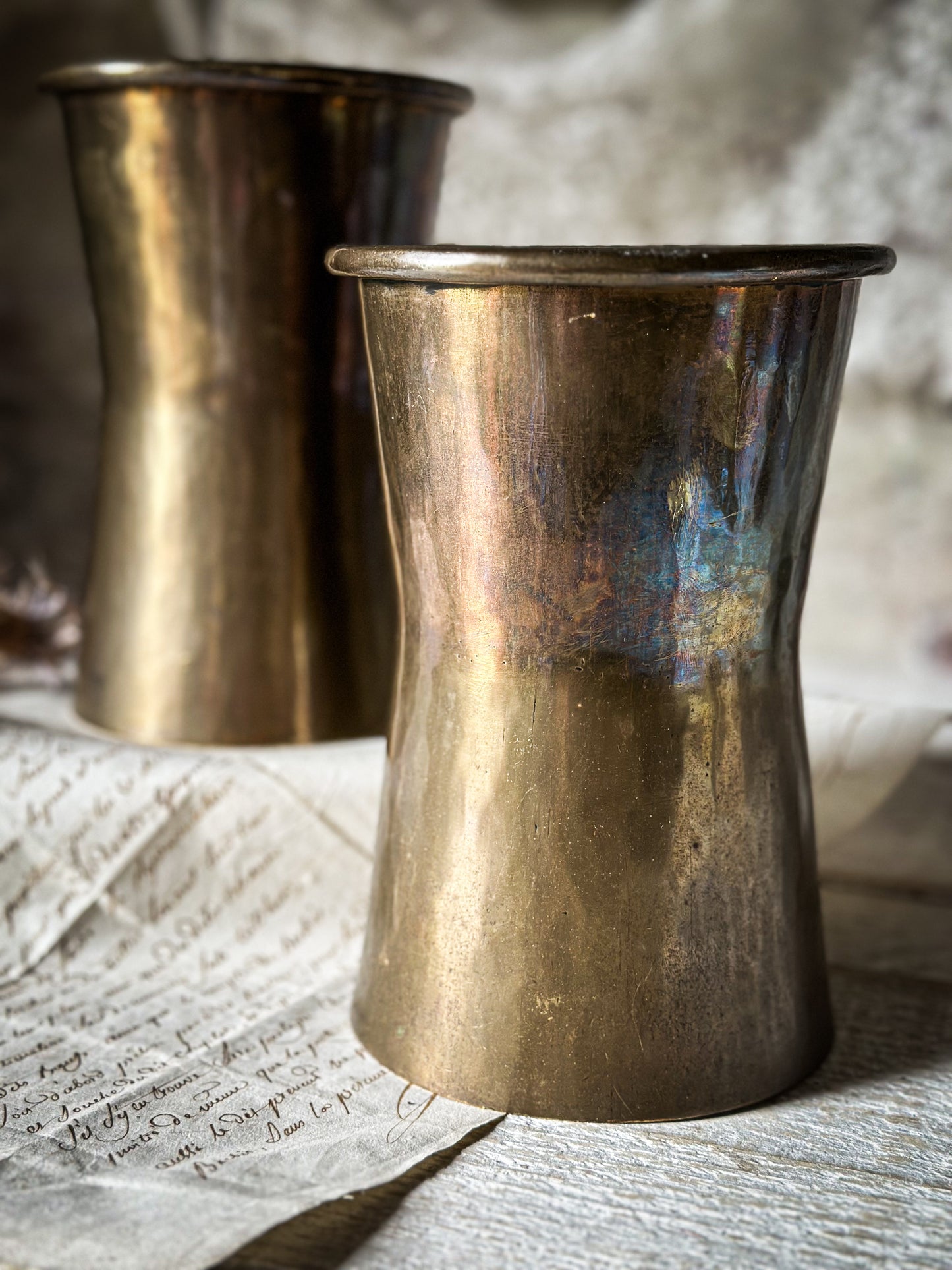 A beautiful Arts and Crafts Brass vase