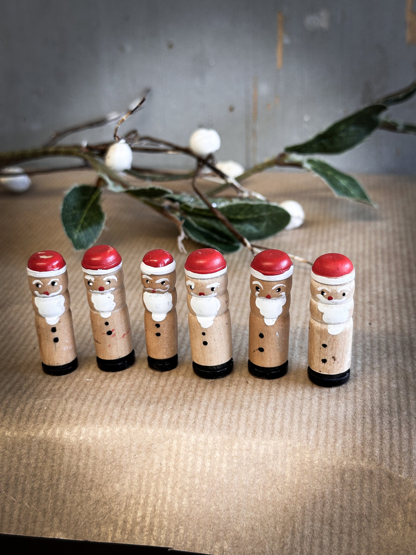 A Vintage German Reworked Erzgebirge Santa Claus For A Christmas Putz Village