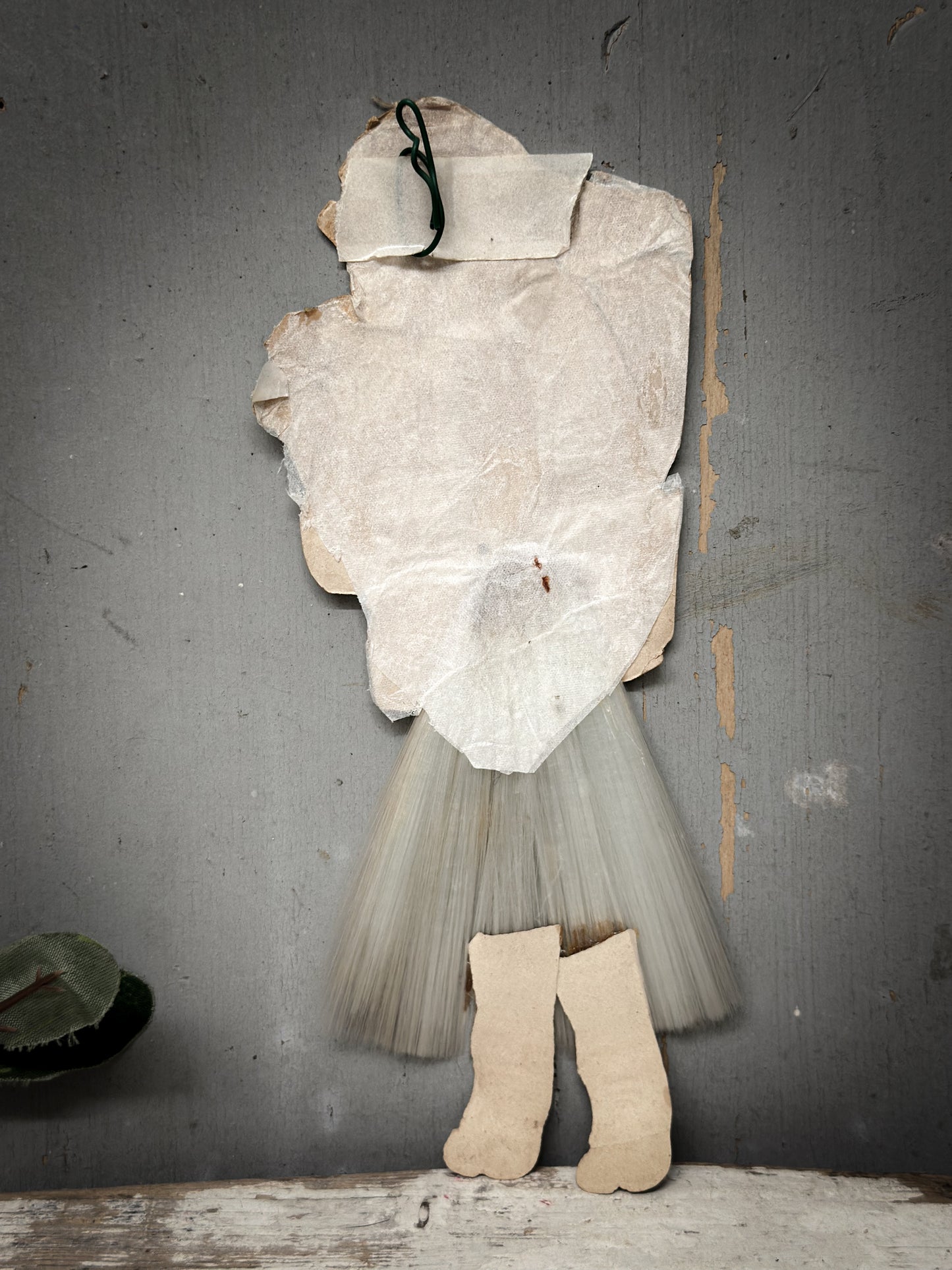 Antique Spun-Glass Father Christmas Ornament (c. 1900–1930)