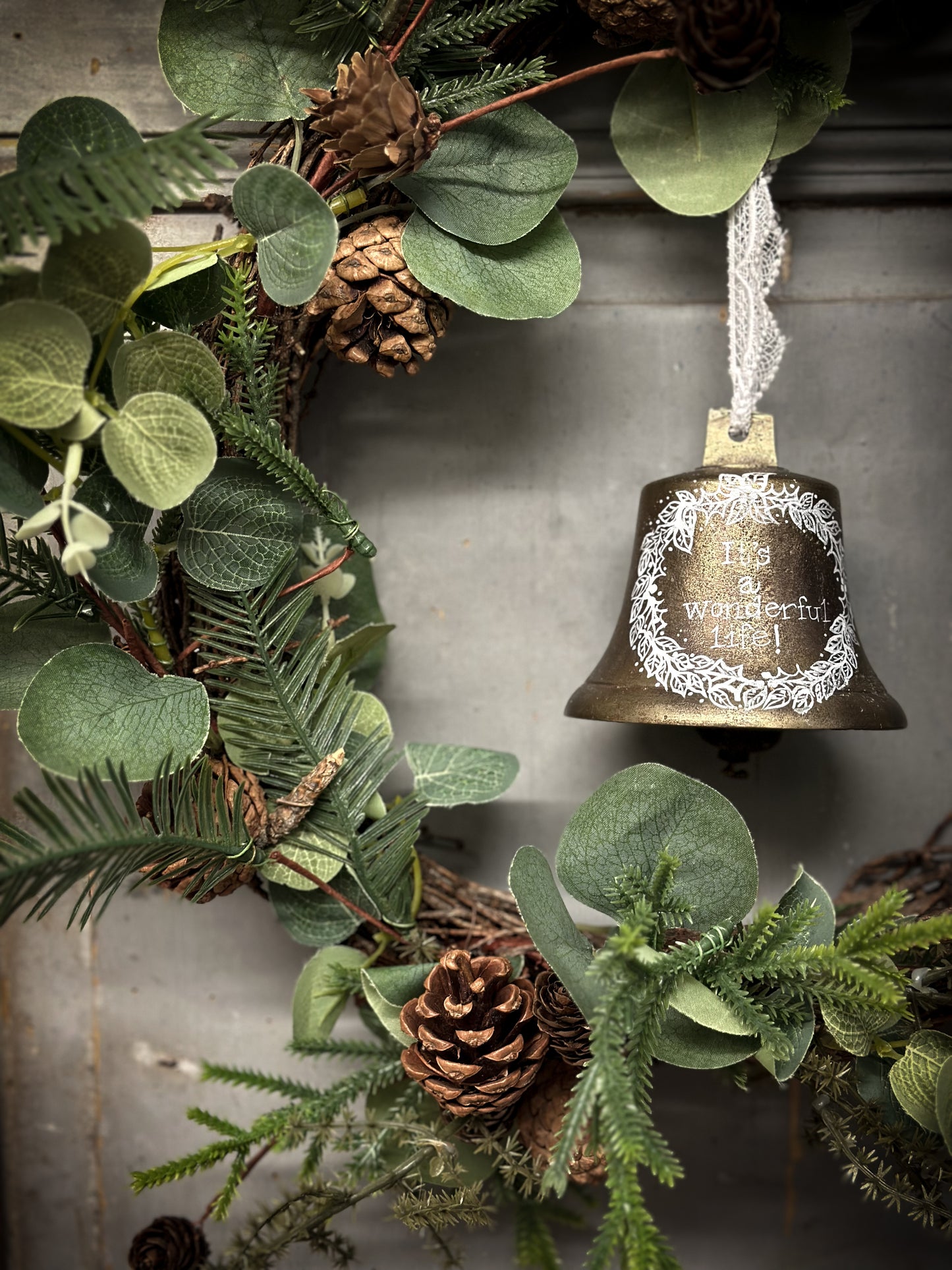 An Antique Brass Ship’s Bell With Christmas Quote
