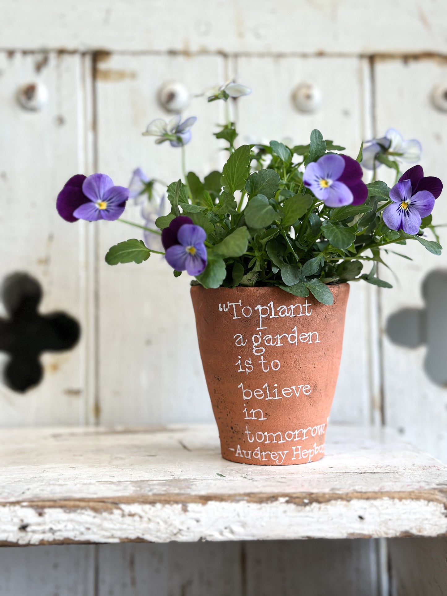 “To Plant a Garden” Terracotta Plant Pot