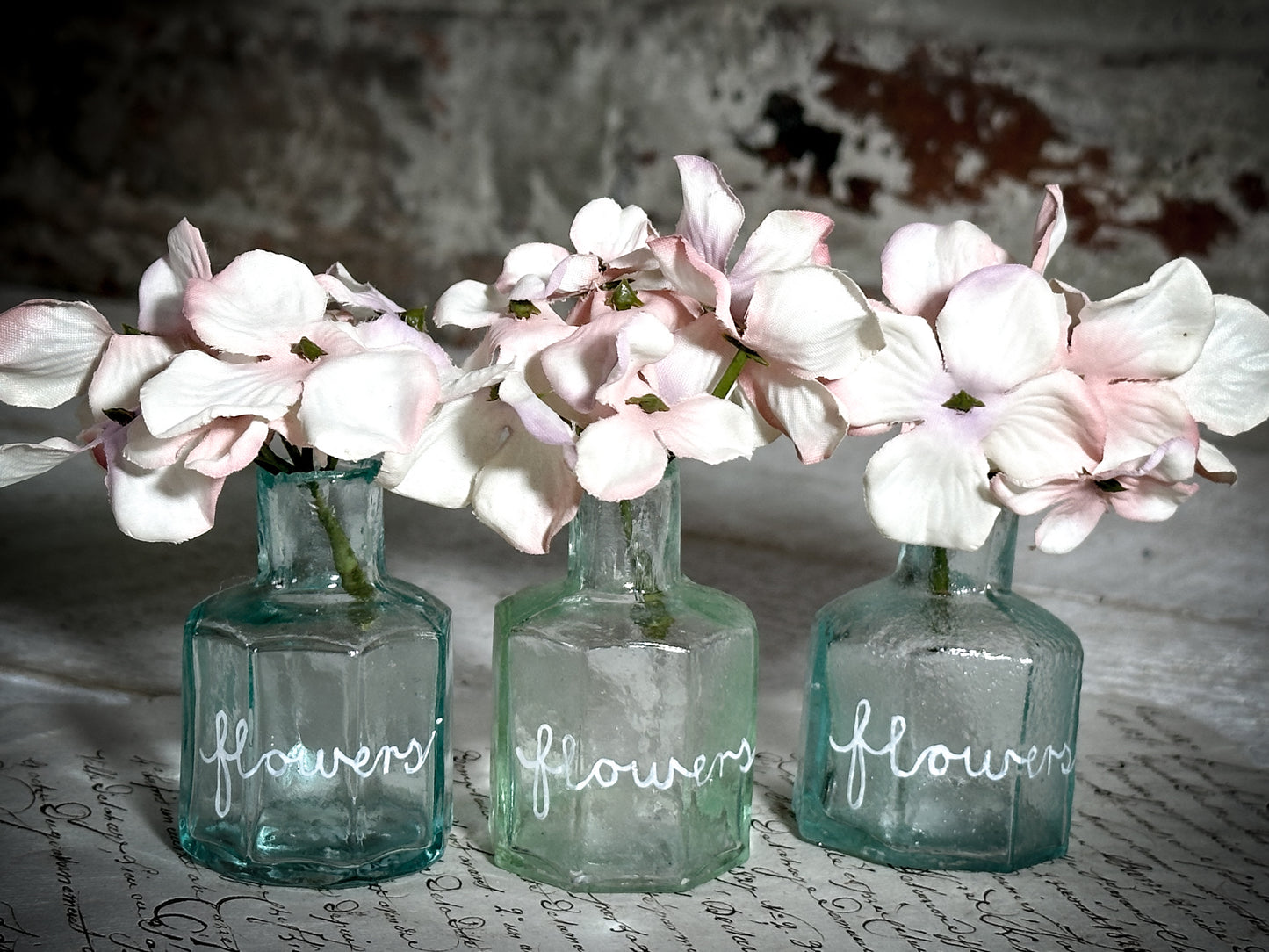 A Victorian Glass Ink Bottle Vase Gift for a Gardener