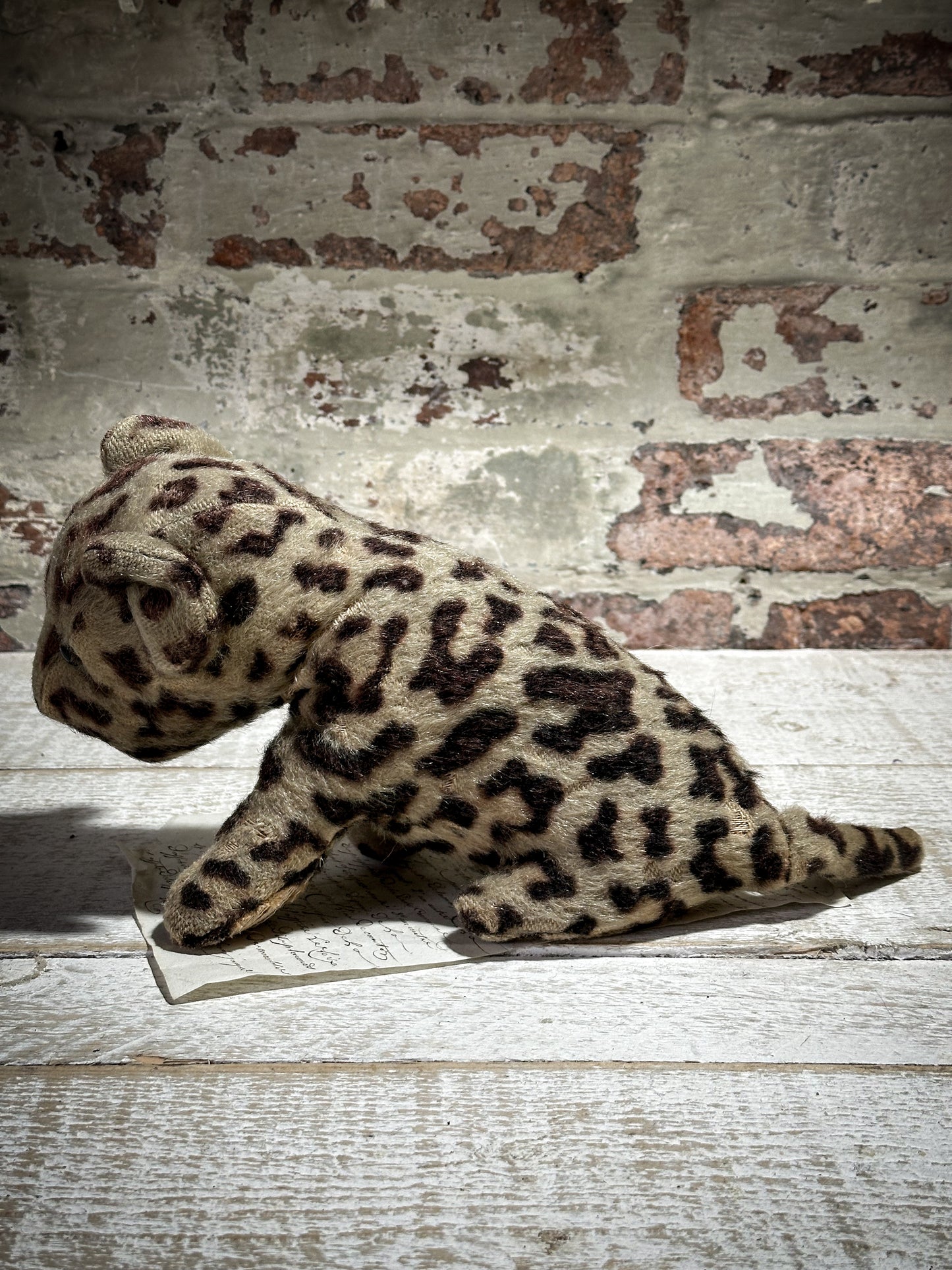 Antique Mohair Toy Leopard