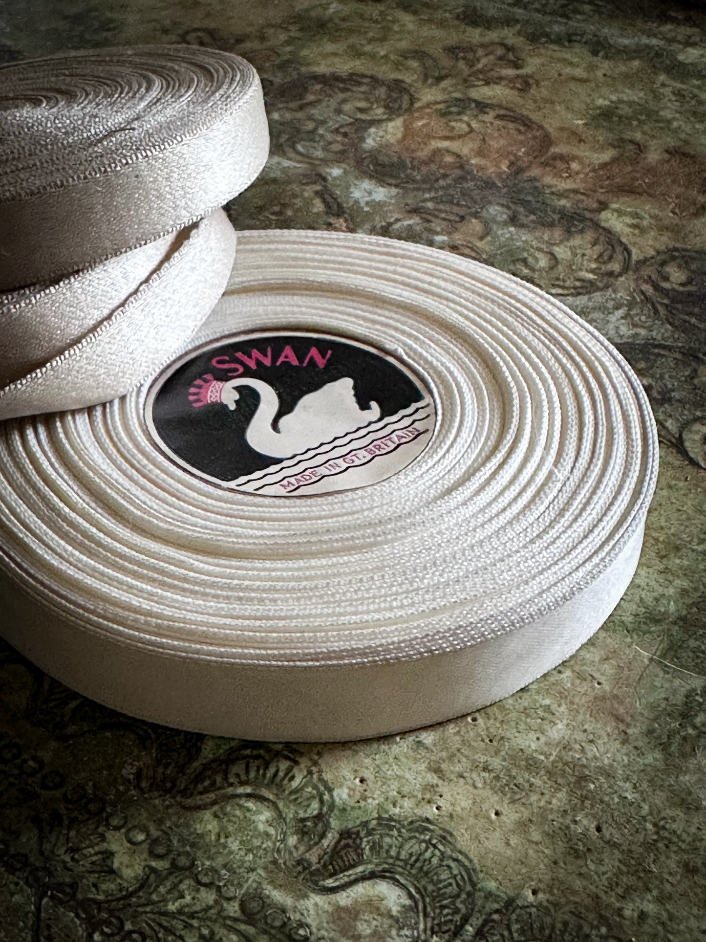 Vintage Haberdashery Satin Ribbon Three Deadstock Rolls