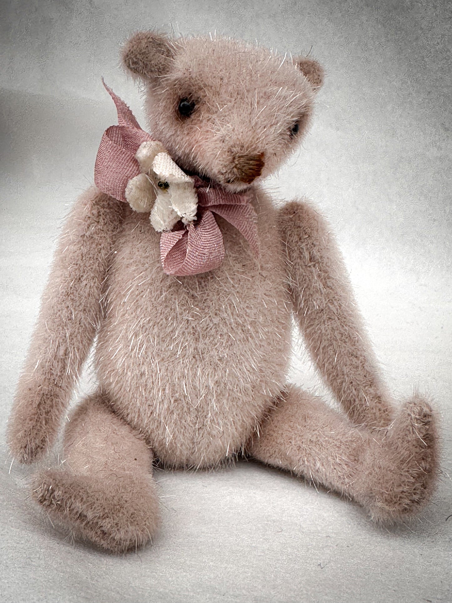 Handmade One of a Kind Mohair Art Teddy Bear by Goody Two Shoes