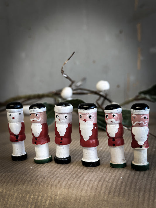 A Vintage German Reworked Erzgebirge Santa Claus For A Christmas Putz Village