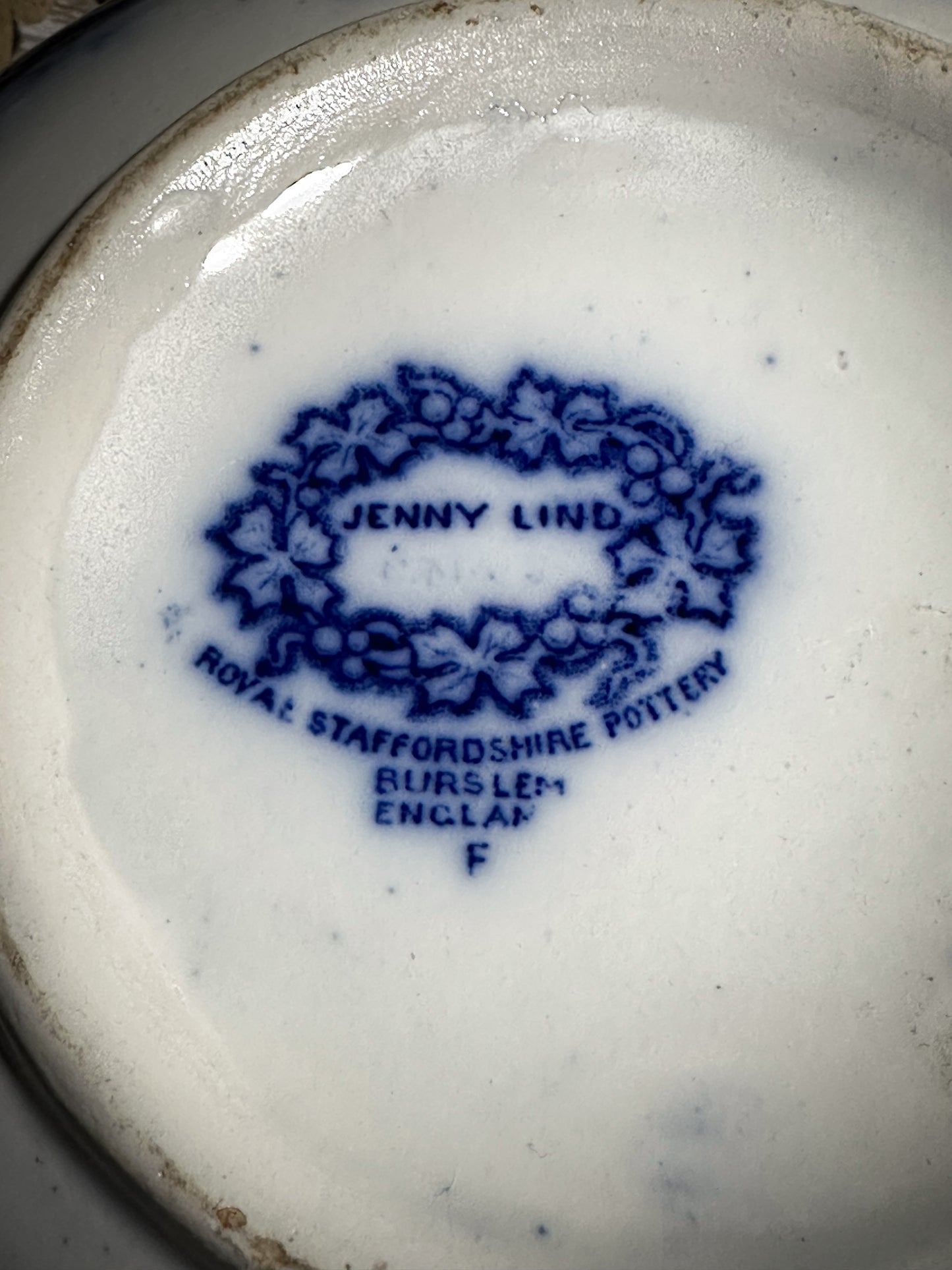 Antique Jenny Lind Royal Staffordshire Burslem salad bowl