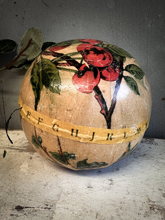 A Rare Victorian Papier Maché large Christmas Rattle Ornament Museum Piece