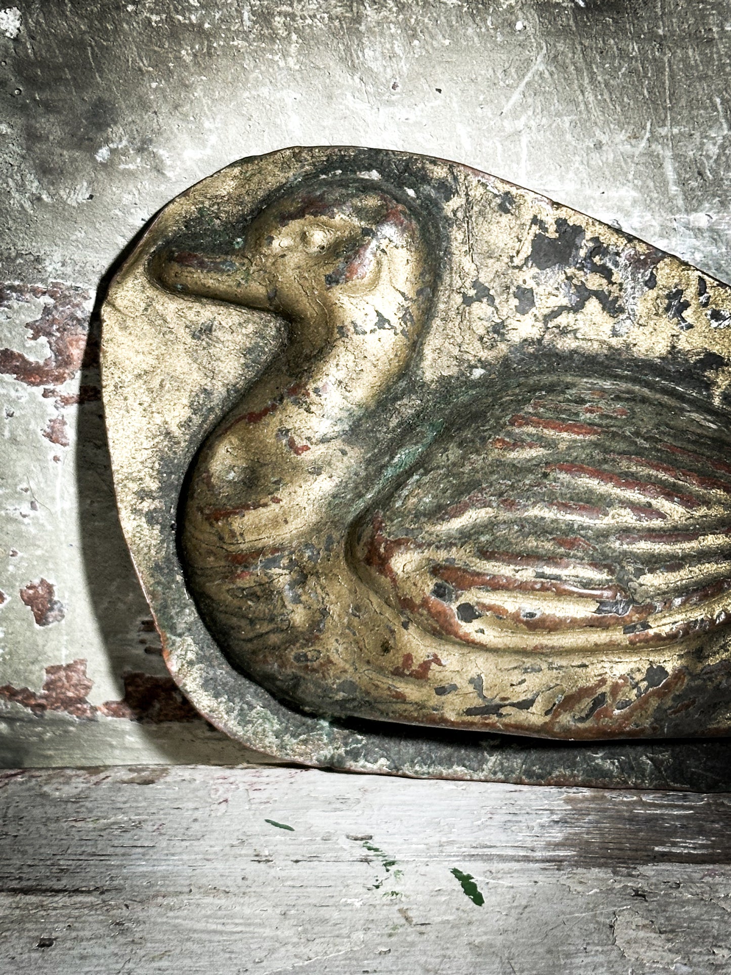 A vintage Belgium duck chocolate mould