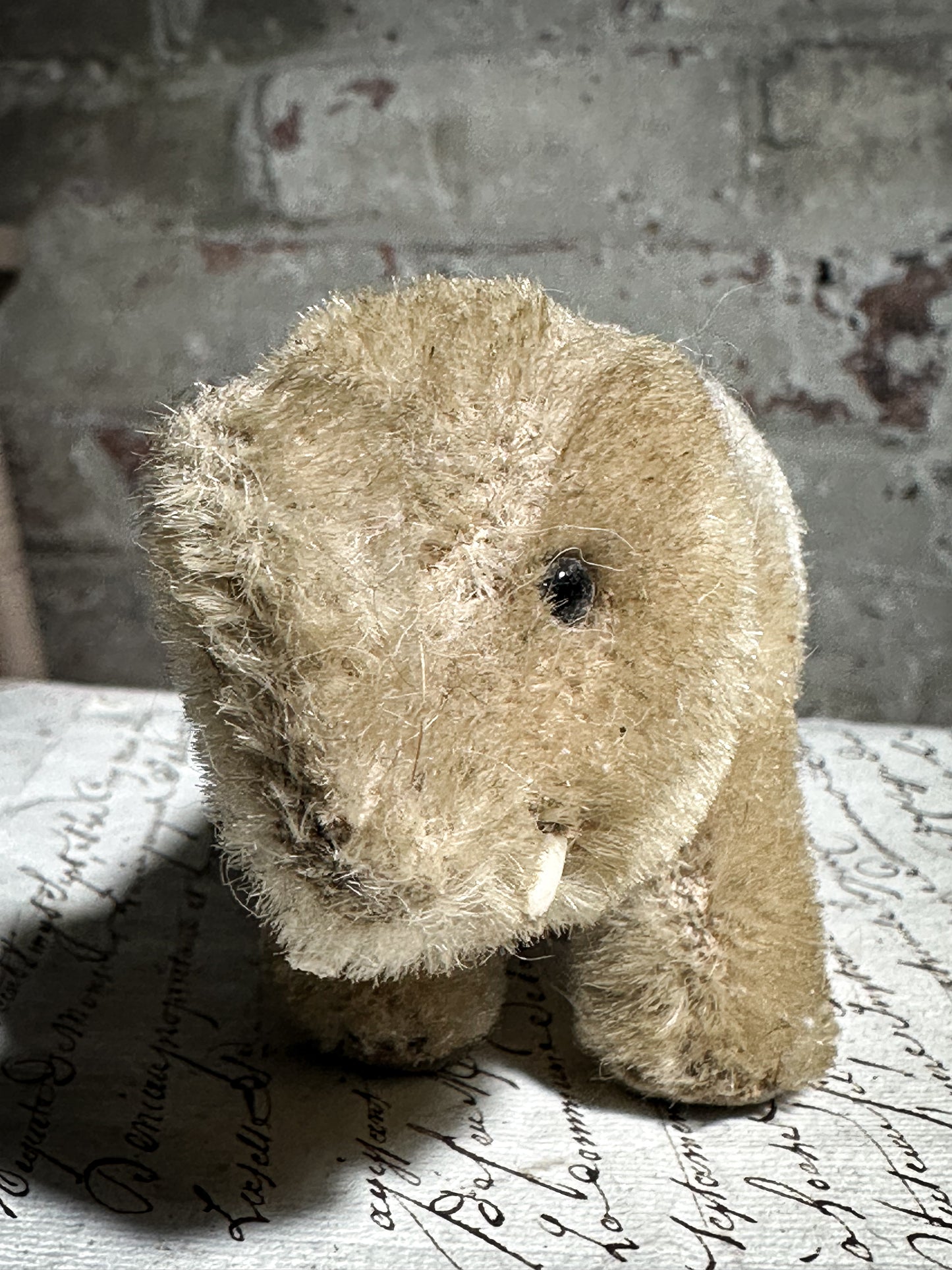 Antique Mohair Toy Elephant