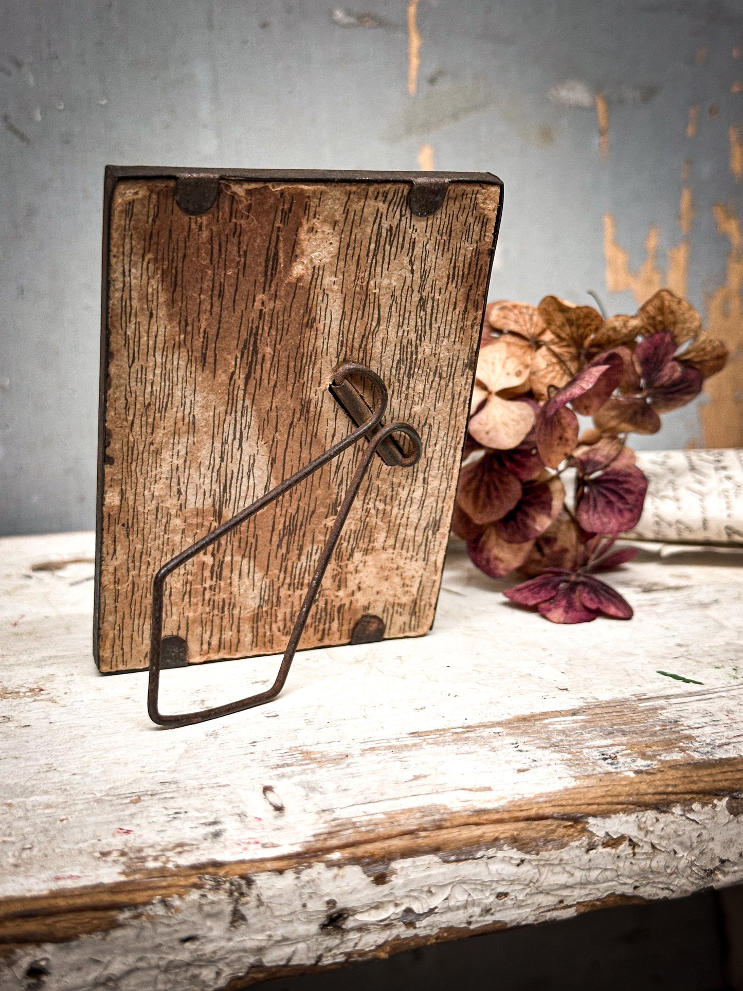 Miniature Oil Painting with Arts & Crafts Frame