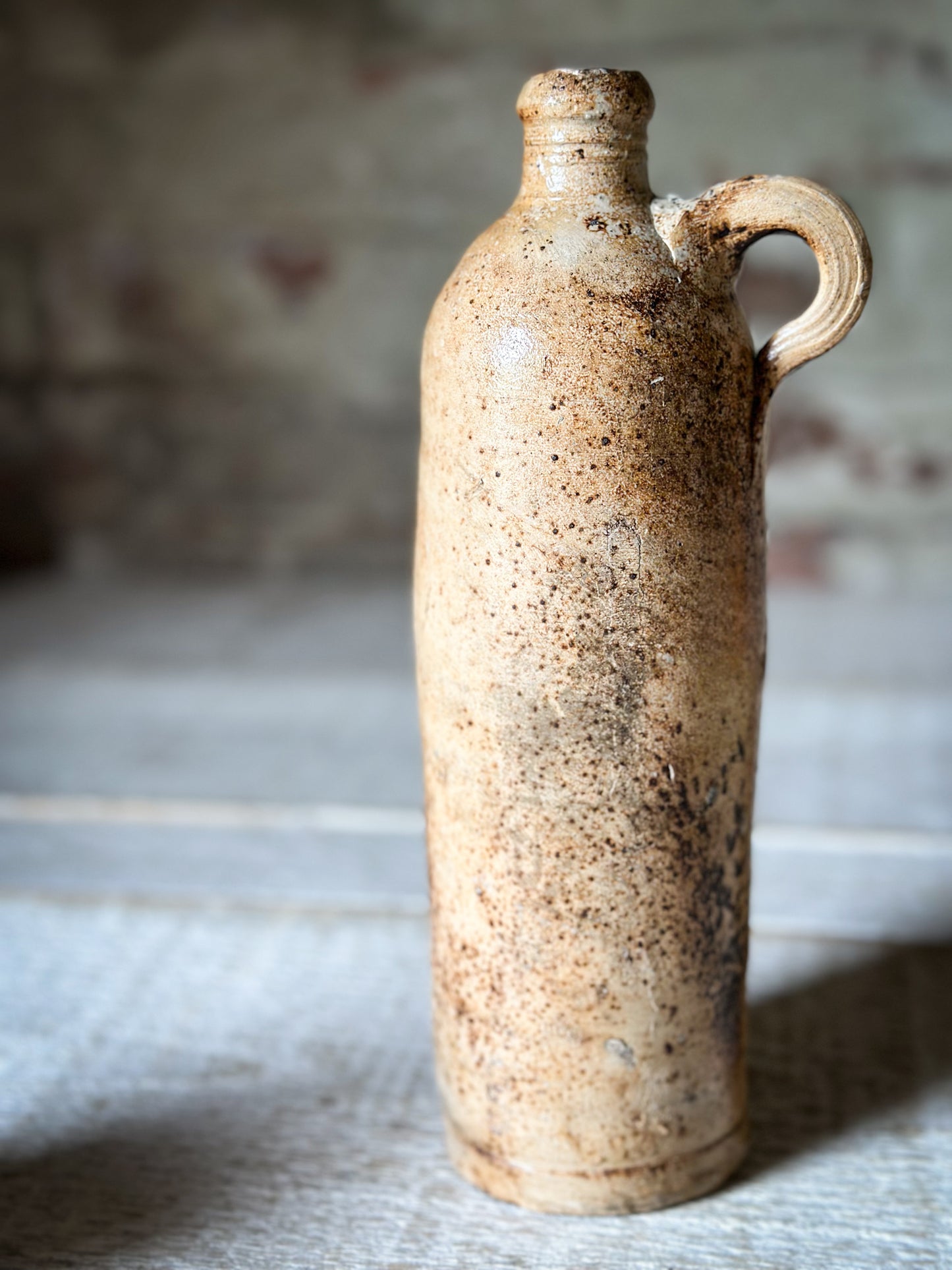 Antique German Nassauer Stoneware Bottle c.1890–1920 | Salt Glazed Bottle | Seit 1848
