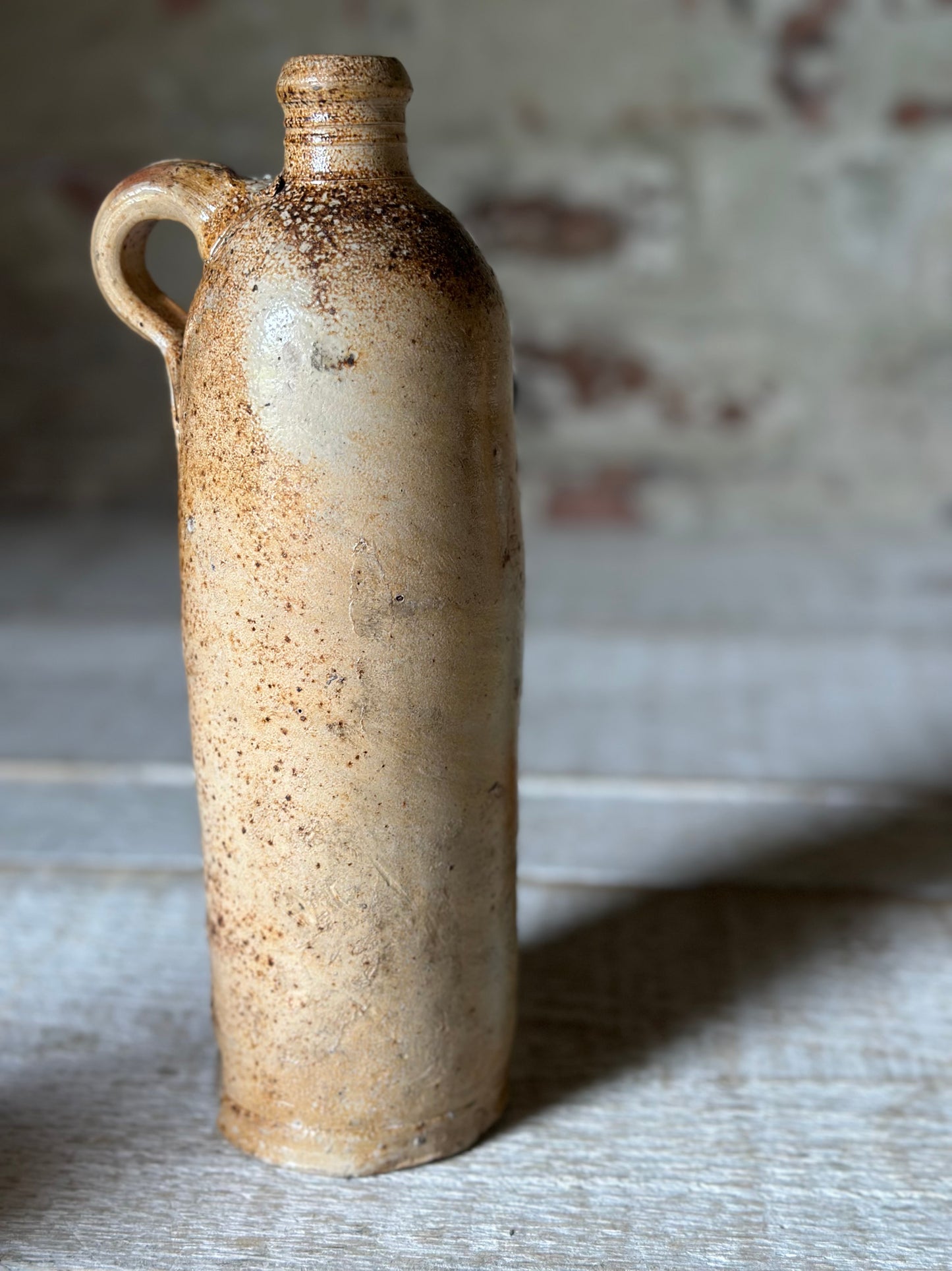 Antique German Nassauer Stoneware Bottle c.1890–1920 | Salt Glazed Bottle | Seit 1848