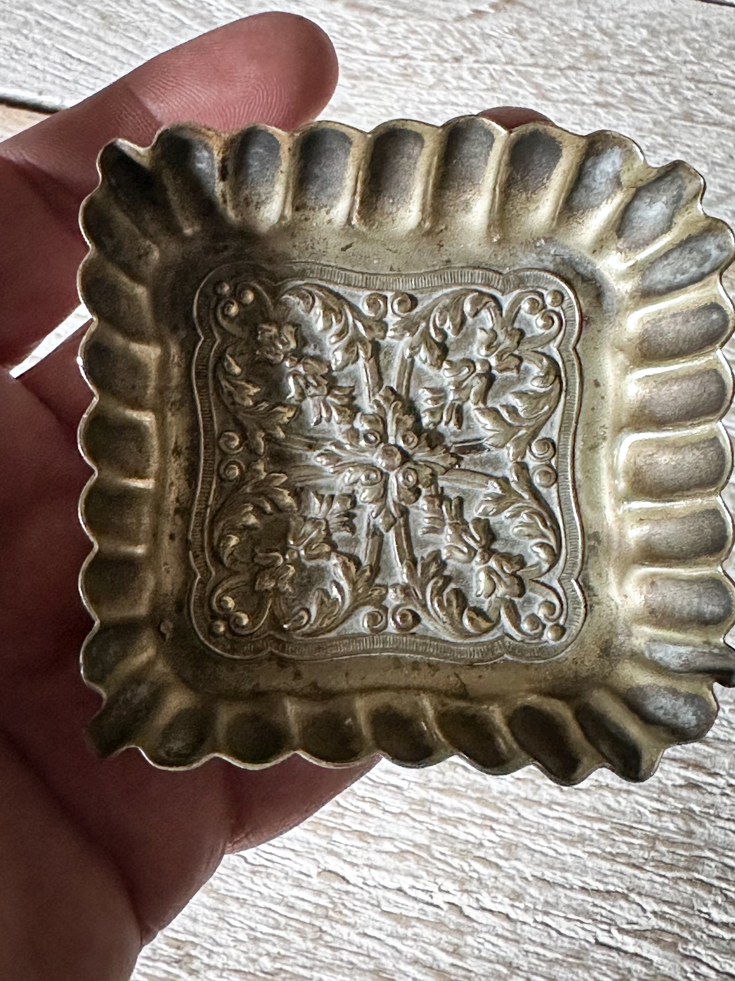Victorian Silver Plated Trinket Dish | Registered Design No. 63218 | Antique Pin Tray