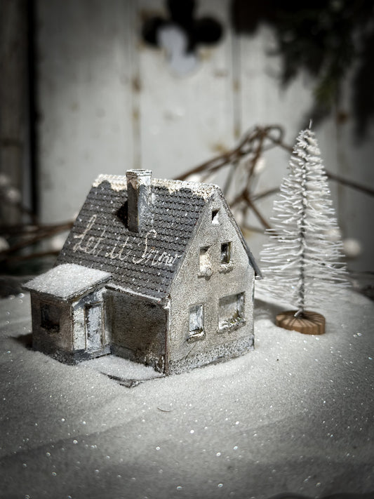 A reworked vintage model German Putz cottage