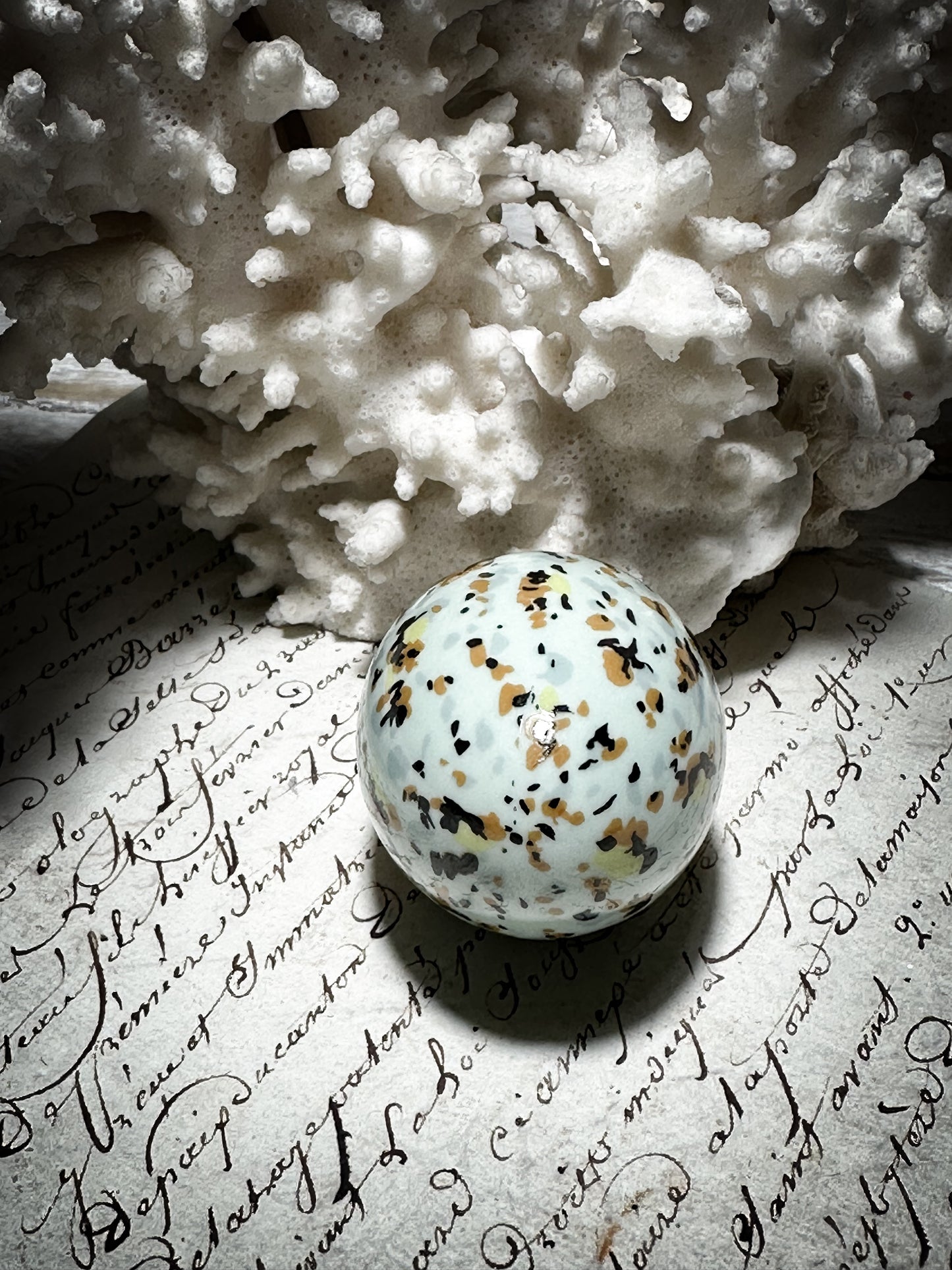 A Vintage Porcelain Bird’s Egg Scent Bottle