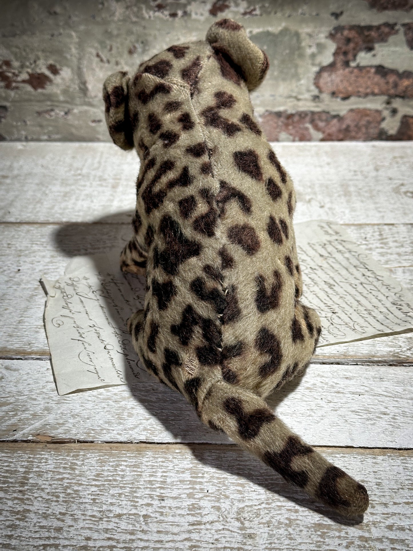 Antique Mohair Toy Leopard