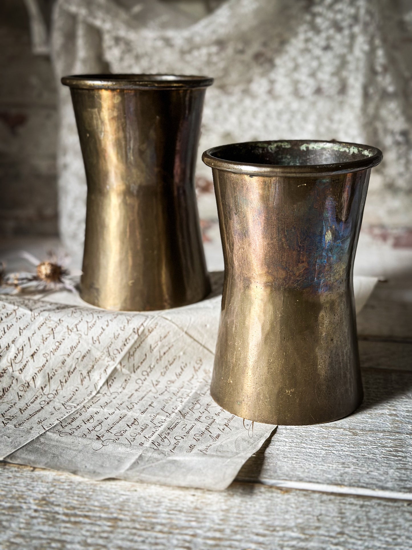 A beautiful Arts and Crafts Brass vase