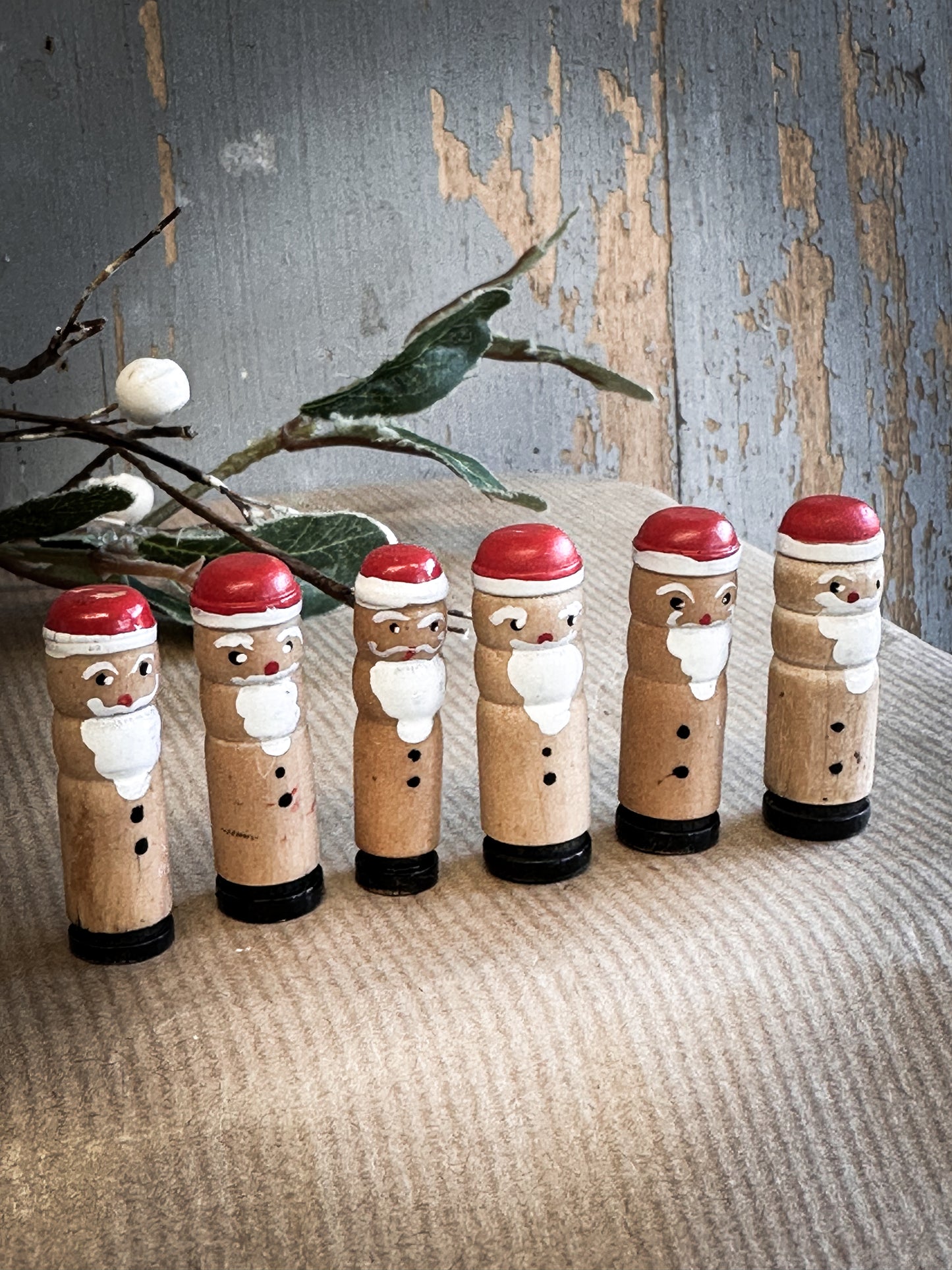 A Vintage German Reworked Erzgebirge Santa Claus For A Christmas Putz Village