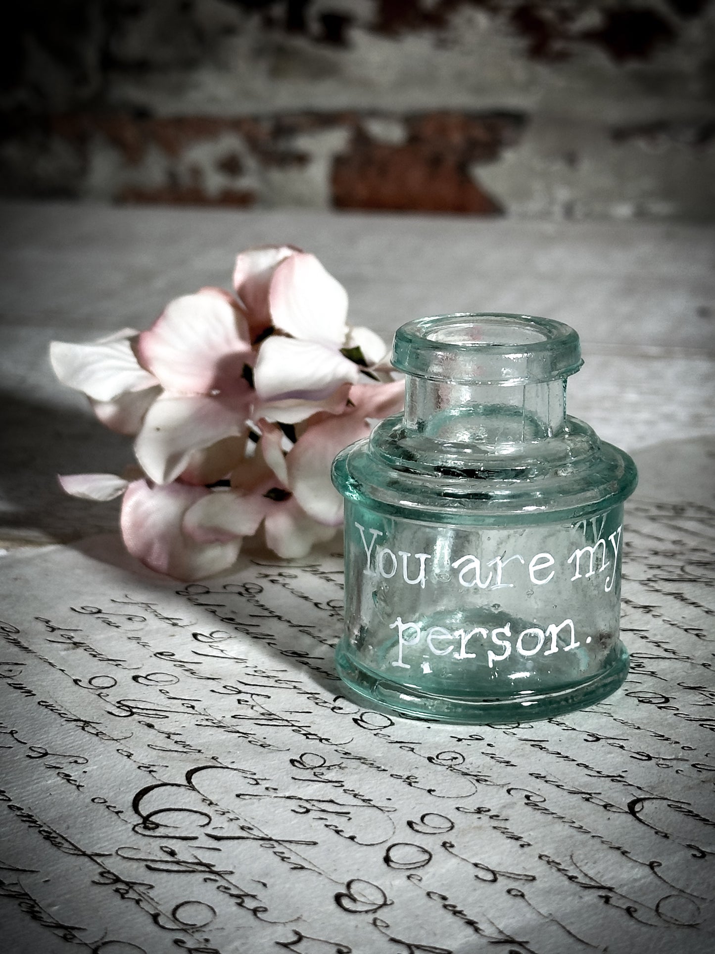 A Victorian Glass Ink Bottle Vase Gift for a Gardener