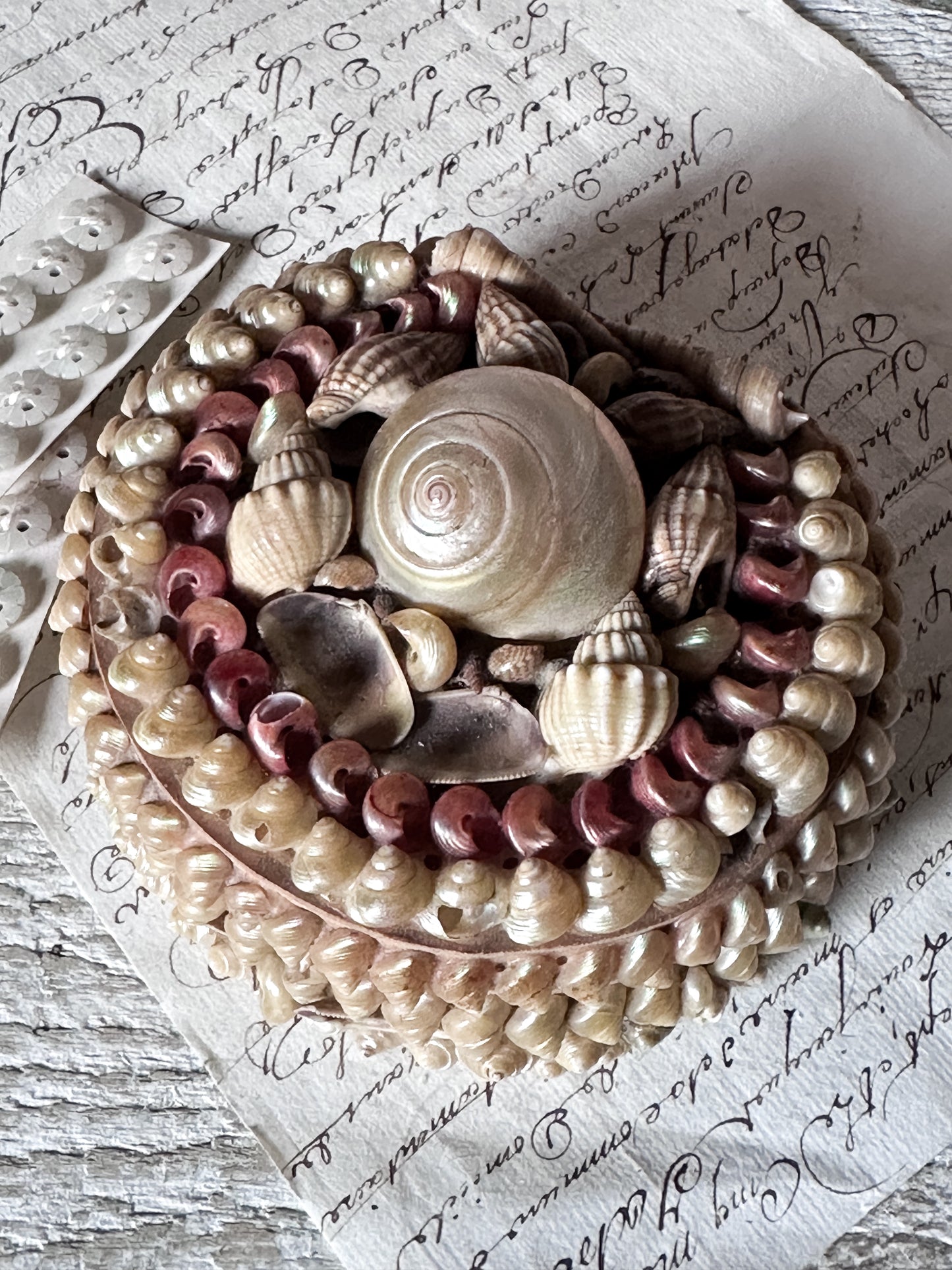 Antique Shell Art Jewellery Box – Decorative Coastal Trinket Box