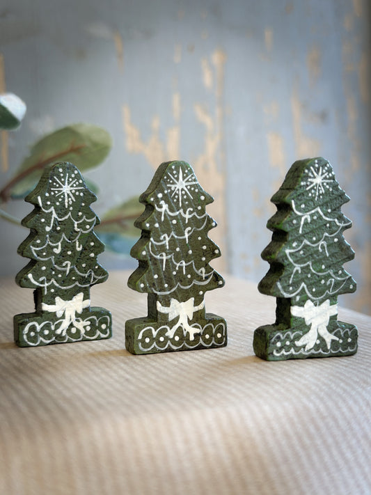 A Vintage German Reworked Erzgebirge Tree For A Christmas Putz Village