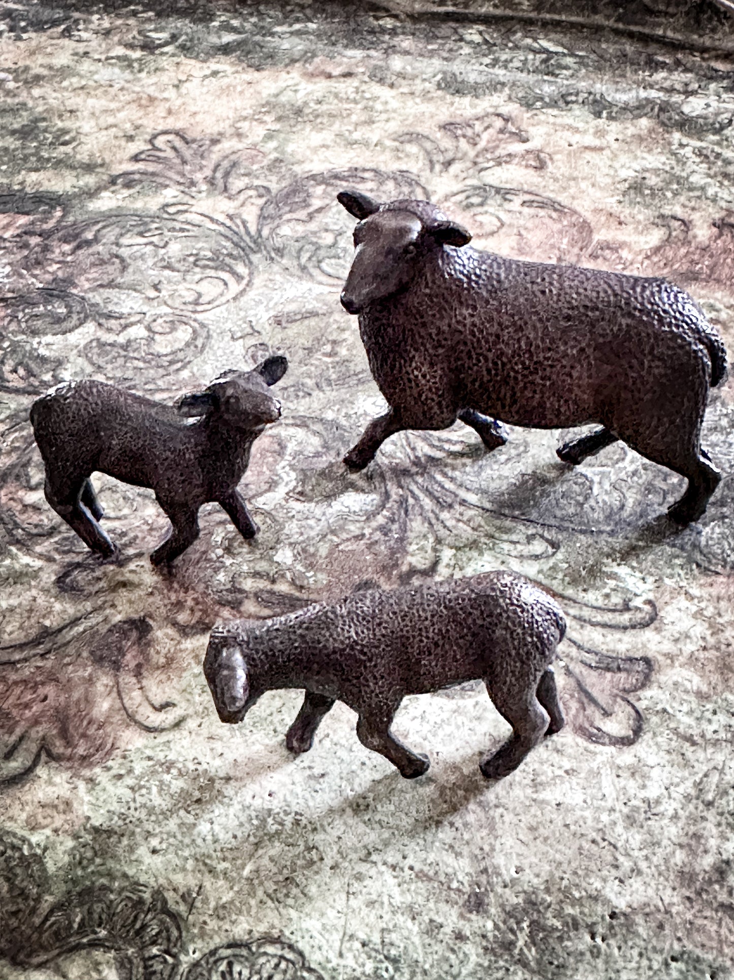 Steve Boss Bronze Sheep and Lambs Limited Edition