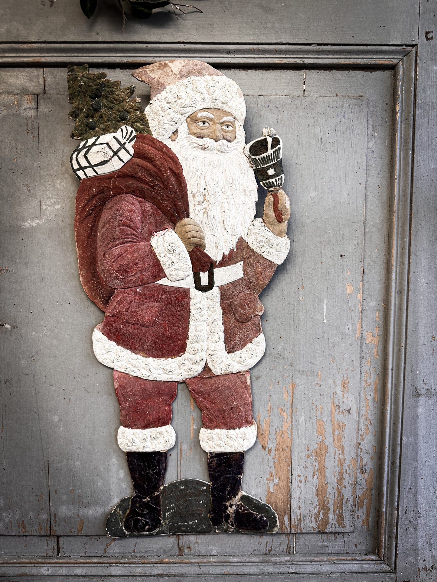 Early 20th-Century German Father Christmas Plaque
c.1920–1935 With Oral Provenance from the Bletchley Museum Collection