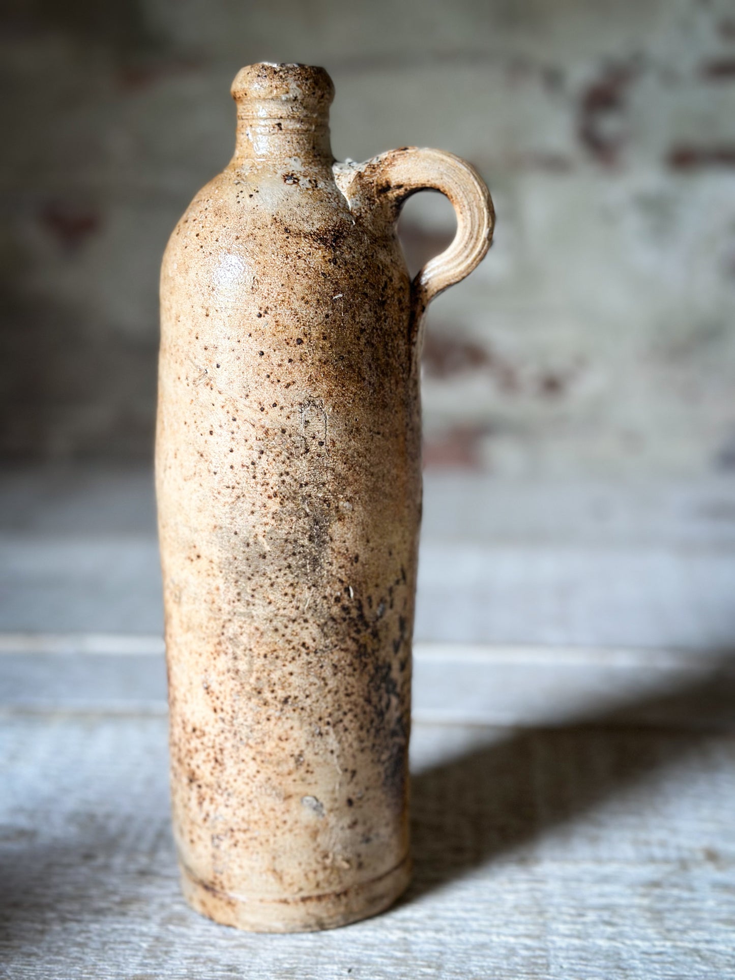 Antique German Nassauer Stoneware Bottle c.1890–1920 | Salt Glazed Bottle | Seit 1848