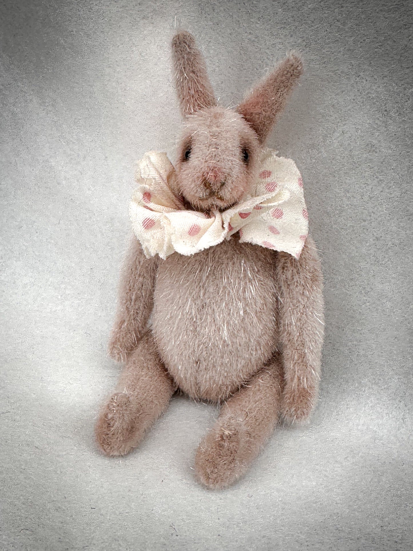 Handmade One of a Kind Mohair Art Teddy Bunny by Goody Two Shoes