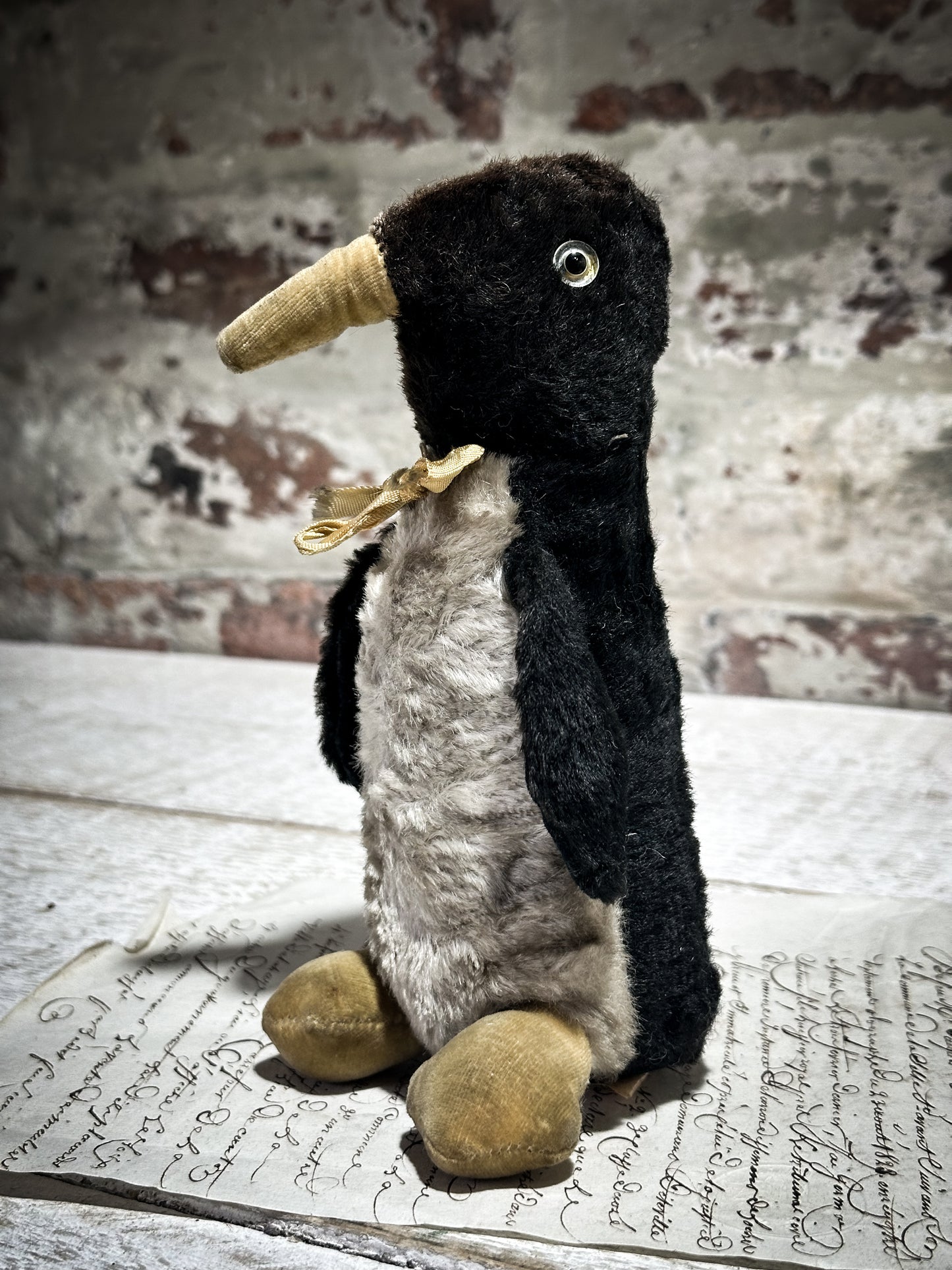 Antique Mohair Toy Penguin