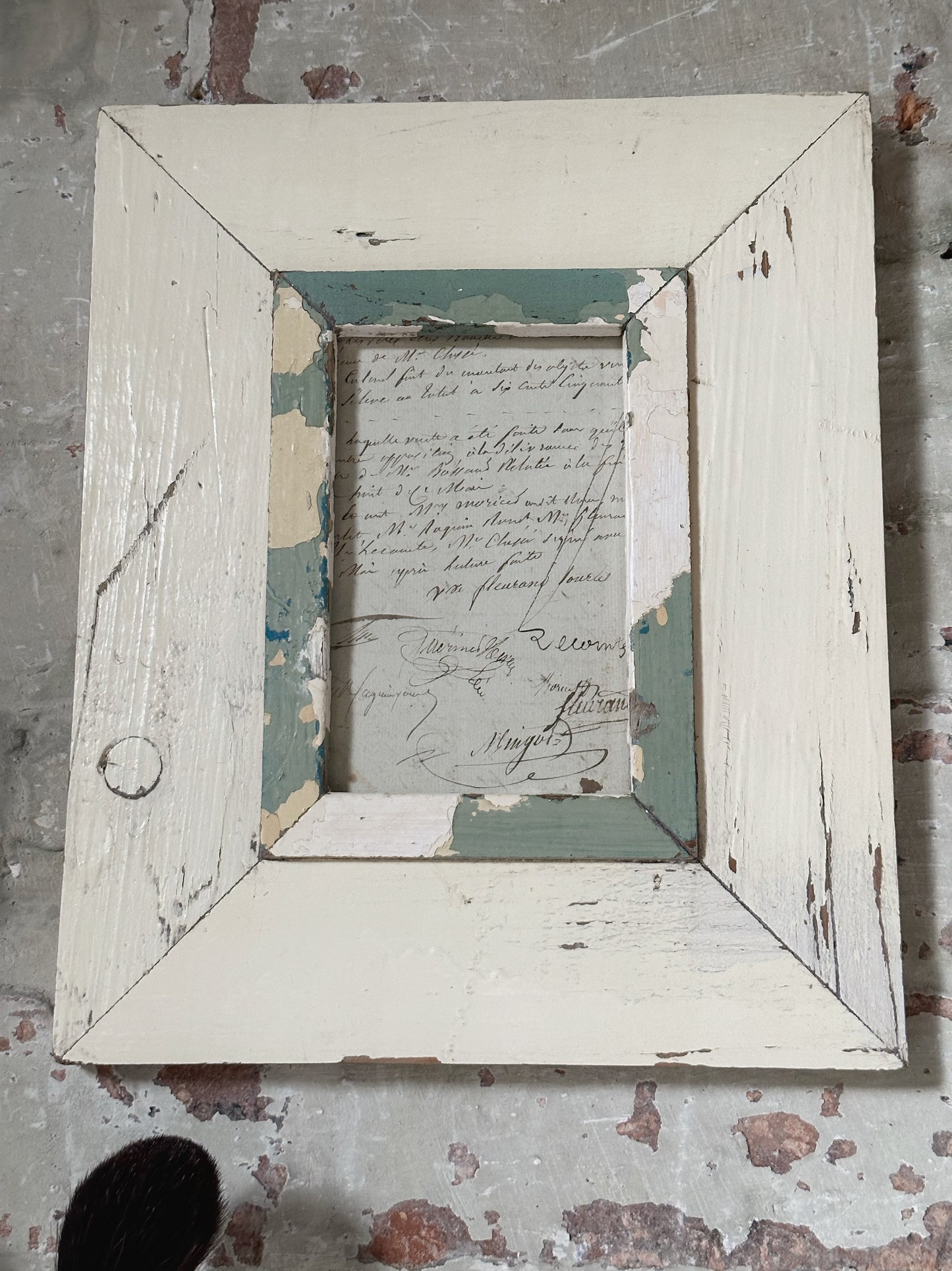 Recycled Wooden Frame by Luna Design A6 Rectangle C