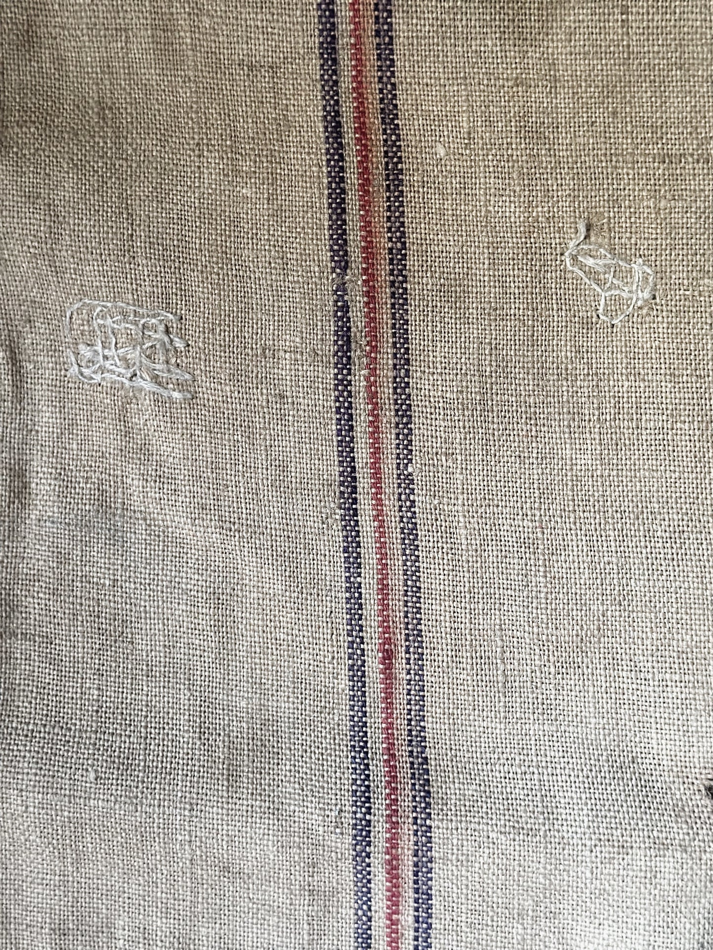 French antique hessian grain sack